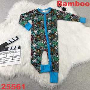 Pijamas de Bambú con Personajes de <span class=keywords><strong>West</strong></span> & Food para Bebés, Mameluco con Cremallera para Niños Pequeños, Pijamas de Bambú Viscosa, Cajas Misteriosas, Conjuntos de Ropa para Niñas - Product Image 1