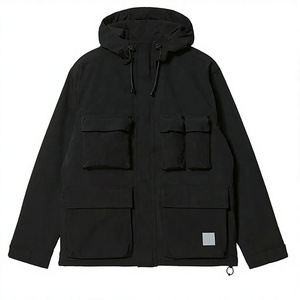 Pakistan Wholesale Manufacturers Vintage Style <b>Men's</b> Winter <b>Jacket</b> Waterproof Windbreaker Zipper Hooded Collar Custom Logo Print - Product Image 1