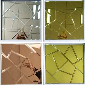 Carreau de mosaïque en verre auto-adhésif en gros <span class=keywords><strong>pas</strong></span> <span class=keywords><strong>cher</strong></span> décoration murale 30x30cm <span class=keywords><strong>miroir</strong></span> pour décoration murale - Product Image 5