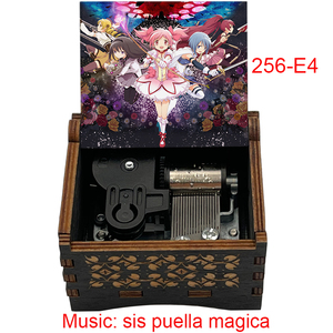 Boîte à musique vintage en bois souvenir carrée Puella <span class=keywords><strong>Magica</strong></span>, Puella Magi <span class=keywords><strong>Madoka</strong></span> <span class=keywords><strong>Magica</strong></span> pour la décoration de la maison, cadeaux pour enfants et familles - Product Image 3