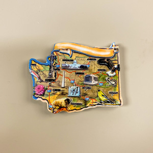 Quà lưu niệm du lịch Mỹ Quà Tặng Tay Bản đồ thành phố ba chiều từ nhựa tủ lạnh Gậy trang trí nhà kỷ niệm - Product Image 2