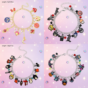 9 modèles de bracelets à breloques de la <span class=keywords><strong>série</strong></span> d'anime, nouveau style, artisanat en métal, chaîne de tronçonneuse, Harry Stittch, bracelets à maillons de chaîne tendance, cadeaux unisexes - Product Image 4