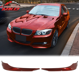 Adapté aux BMW E90 09-12 Série 3, style OE, 2 pièces, séparateurs de pare-chocs avant, PP non peint, accessoire extérieur de haute qualité - Product Image 1