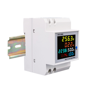 6in1 110V/220V/380V Din Rail <span class=keywords><strong>AC</strong></span> năng lượng điện tần số <span class=keywords><strong>Meter</strong></span> hoạt động kWh Điện áp 100A hiện tại Hệ số công suất mét - Product Image 3
