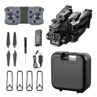 Drone transfrontalier K10MAX avec évitement d'obstacles, contrôle à distance, vol stationnaire par flux optique et photographie aérienne HD à trois objectifs