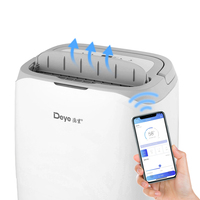 Déshumidificateur 20L/D pour pièces moyennes Sous-sols Chambres à coucher avec arrêt automatique et drainage continu