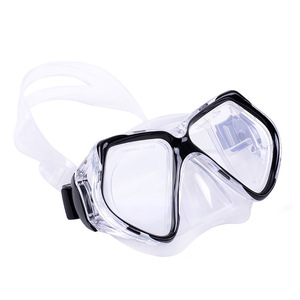 Masque de plongée à double lentille en verre trempé étanche pour la plongée avec tuba, sports nautiques pour adultes, PVC - Product Image 3
