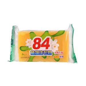 Manufacturer Suppliers 150G Orange White Baby Bar Laundry Soap 84 Washing Laundry Soap To Remove Stains