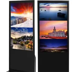 43 50 55inch Smart Kiosk LCD Advertising Display Interactive Digital Signage Totem Floor Standing Touch Screen Advertising Kiosk