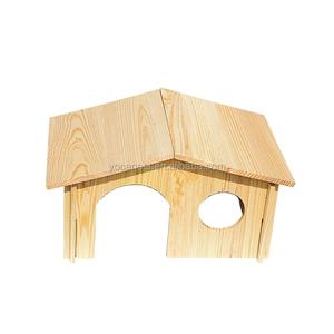 Toptan 3 boyutları Set moda ahşap <span class=keywords><strong>Hamster</strong></span> kafesleri çam ahşap küçük kemirgenler toplu fiyat için Pet House mevcut - Product Image 6