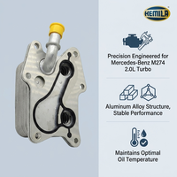 2741880101 2741880201 Enfriador de Aceite HEMILA, Piezas de Vehículo Compatibles con Mercedes-Benz M274 Clase E Clase C