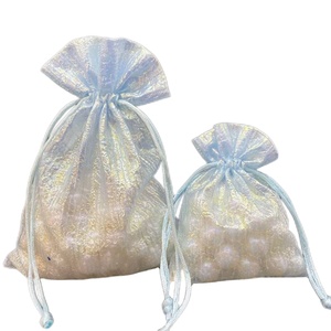 Sac cadeau en organza à cordon de serrage Sanas Professional Designer pour anniversaire et baby shower au prix d'usine - Product Image 1