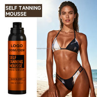 Spray Autobronceador con Color de Aloe Vera Orgánico de Marca Privada OEM, Bronceador Corporal Profesional de Alta Calidad y Larga Duración
