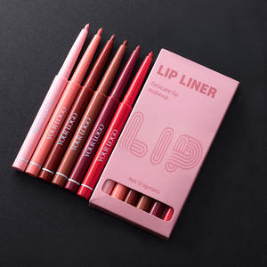 Delineador de Labios Mate Nude, Tamaño de Viaje, Venta Caliente Transfronteriza, Lápiz Labial Giratorio Impermeable de Larga Duración, Juego de Lápices Labiales LM25151 - Product Image 1
