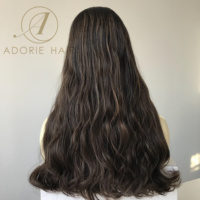Harga grosir pabrik Qingdao tanpa diproses rambut kutikula Virgin Rusia gelombang tubuh pita tersedia Wig musim gugur