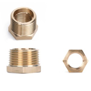 Nissin Brass Npt Thread Adapter Reducer 1/2 In To 3/4 In For Air Water Pipe - Product Image 1