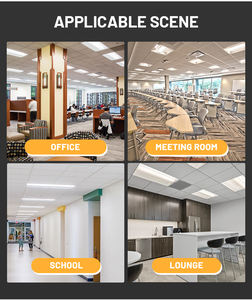 Plafonnier LED encastré UL 2x2 2x4 pieds en aluminium à panneau central, installation facile, pour entrepôts et couloirs - Product Image 6