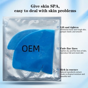 Mascarilla Facial de Colágeno Antienvejecimiento, Reafirmante y Lifting, Mascarilla Coreana Azul para el Cuidado de la Piel, Mascarilla de Hidrogel para el Cuidado Facial, OEM Privado - Product Image 1