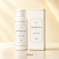 Pertumbuhan Rambut Herbal Memperkuat Akar Rambut Pengontrol Minyak Anti Ketombe Pembersih Kulit Kepala Air Beras Melembabkan Menutrisi 2-in-1