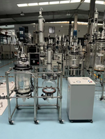 Réacteur de cristallisation en verre à double enveloppe TOPTION 10/20L personnalisé avec chauffage, refroidissement et pompe à vide