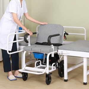 Cama de cuidado de enfermería de hospital manual multifunción con función de transferencia de silla de ruedas para pacientes paralizados ancianos - Product Image 2
