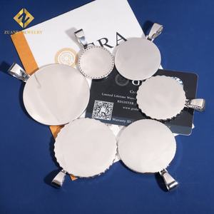 สร้อยคอเครื่องประดับแฟชั่นสำหรับ925จี้เงินแท้ GRA VVS Moissanite จี้ภาพเย็น - Product Image 5