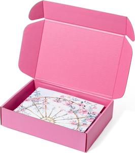 Caja de Envío Plegable para Correo Aéreo, Diseño Nuevo, Venta al por Mayor, Impresión de Logotipo Personalizado, Embalaje Corrugado con Opciones de Color Personalizadas - Product Image 3