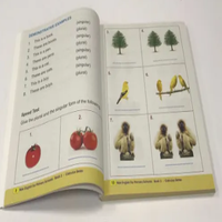 OEM personalizado impreso tapa blanda barato al por mayor de impresión de decoración de la escuela primaria libros