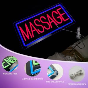 <b>Massage</b> Letreros Neon LED indoor hanging ambient light shop sign wall decoration light entrance indicator light luminous sign - Product Image 2