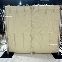 ZIKE Nouveau design 8*8 pieds Mur de fleurs en tissu décoratif artificiel Rose rose pour les mariages et les fêtes de la Saint-Valentin