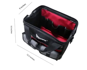 VUINO 12 Inches Mini Carry Bartender Heavy Duty Tool Kit Electrician Work Tool Bag Set