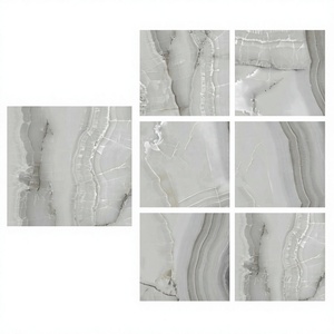 Foshan Onyx Anini Grey 800x800mm Azulejos de porcelana brillante-80x80cm Suelo de baño de cocina esmaltado Suministro de Zambia - Product Image 1