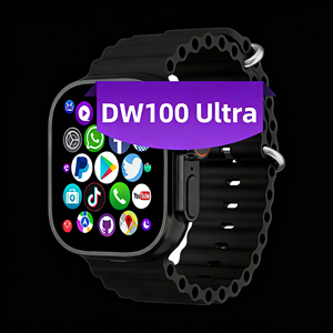 热销 DW100 超智能手表 SIM 卡 3+32GB 全球通用 Android AMOLED 2.04 英寸 视频通话 WIFI GPS IP67 4 天续航 YouTube S10 - Product Image 1