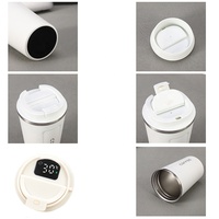 Botol Air Pintar Termal ZP 380/510ml dengan Logo Kustom, Tampilan Suhu Digital, Mug Kopi Perjalanan dari Baja Tahan Karat