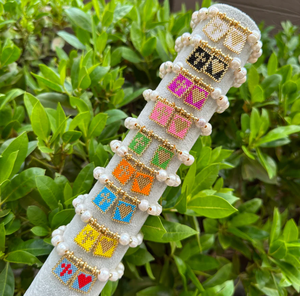 <span class=keywords><strong>Bracelet</strong></span> à breloques en corde élastique en <span class=keywords><strong>plastique</strong></span> pour filles, fait à la main, Style Simple, Boho, croix, cœur, perle d'eau douce naturelle, perlé - Product Image 1
