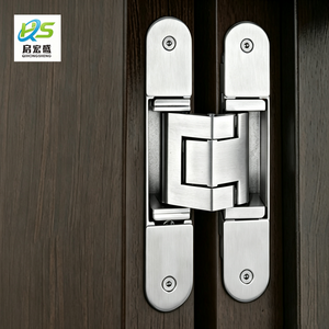 Bisagra oculta de acero inoxidable 304 de 30x160mm, personalizada, negra, 120kg, 3D, oculta para puertas de madera, Bld-gz160, 180 grados - Product Image 1