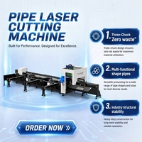 Meilleur prix pour une machine de découpe au laser à fibre pour tôles en acier inoxydable, taille de découpe personnalisable, tubes ronds et carrés