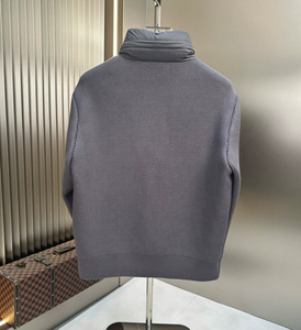 Veste d'hiver pour homme de haute qualité, nouvelle collection automne-hiver, col en tricot cousu, rembourrée de duvet - Product Image 4