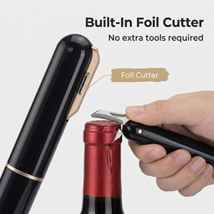 Red Wine Tools Gas Vacuum Pump Custom Logo Easy Open Air Press Wine Bottle <b>Opener</b> - Product Image 2