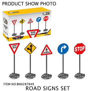 Giocattoli Educativi di Sicurezza Jacko, Segnali Stradali Giocattolo, Modello di Segnale <span class=keywords><strong>Stradale</strong></span> a Colonna Singola, Palo di Avvertimento - Product Image 3