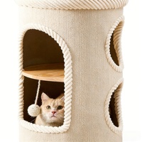 Tour griffoir écologique pour chats de grande taille, multi-niveaux, en sisal, mobilier durable pour animaux de compagnie, idéal pour les animaleries