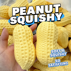 Peanut <b>Squishy</b> Toy Soft Squeezable Slow Rising Stress Relief Sensory Fidget Toy Realistic Peanut Food Toy for Kids Adults Gifts - Product Image 1