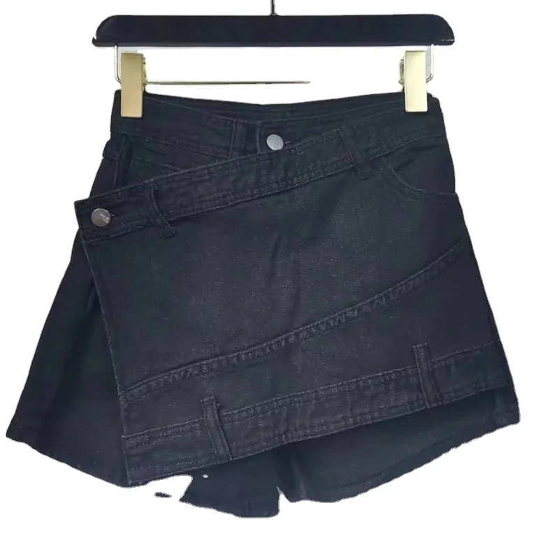 2024 verano NA175 agujero roto pantalones cortos de mezclilla de verano para mujer bolso con cremallera Fly Pocket Wear Raw Tear Denim Jeans cortos para mujer