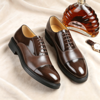 Herren-Lackleder-Oxford-Schuhe für Anzug, Hochzeit und Business, Herren-Lederschuhe 2026 Neuer Stil