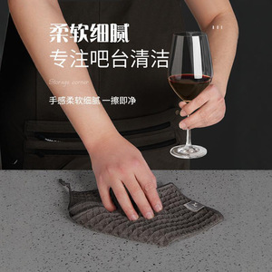 Waffle <b>Cloth</b> Kitchen Towel Square <b>Absorbent</b> Multi Functional For Coffee Machine Bar Counter Use - Product Image 2