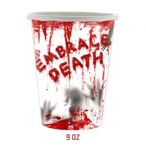 Juego de Halloween con Huellas Sangrientas, Decoración para Fiesta de Terror, Vajilla Desechable de Papel - Product Image 3