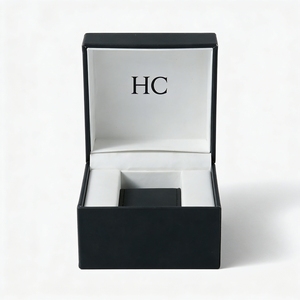 Caja de Reloj de Diseño de Lujo con Tapa Abatible, Caja de Almacenamiento de Joyas de Cuero PU, Almohada de Cuero Sintético para Reloj, Estampado en Relieve, Logotipo Personalizado, Venta al Por Mayor - Product Image 6
