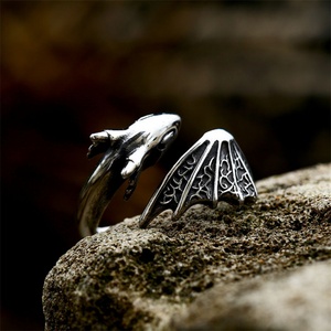 New Arrival Jewelry Stainless Steel Flying Dragon Hoop <b>Ring</b> Casting <b>Rings</b> <b>Men</b> - Product Image 4