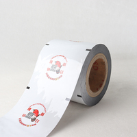 Emballage automatique flexible à impression personnalisée matériau de qualité alimentaire emballage de crème glacée Popsicle rouleau de film de feuille d'aluminium en plastique laminé