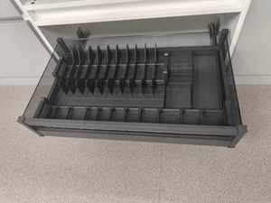 Sistema de cajones extraíbles de vidrio con cierre suave y perfil delgado para <span class=keywords><strong>armario</strong></span>, <span class=keywords><strong>cocina</strong></span> y cajones, con cesta extraíble tipo tandem - Product Image 3